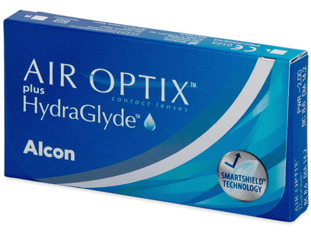 AIR OPTIX Plus HydraGlyde monthly lenses, 3 pcs.