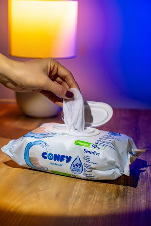 CONFY wet wipes, 12 x 90 pieces