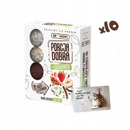 Owocowo-orzechowe kulki Porcja Dobra 144g x 10szt