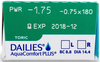 Dailies AquaComfort Plus Toric, 30 Stück
