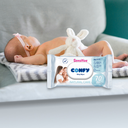 CONFY wet wipes, 70 pieces