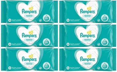 PAMPERS SENSITIVE Chusteczki naw. 6x52=312szt