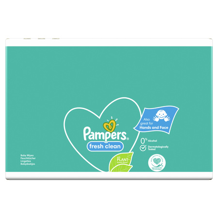 PAMPERS FRESH CLEAN Chusteczki naw. 15x80