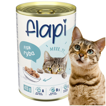  MOKRA KARMA DLA KOTA Z RYBĄ W SOSIE PEŁNOPORCJOWA 415g