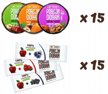 3-tygodniowy zapas zdrowych przekąsek Porcja Dobra